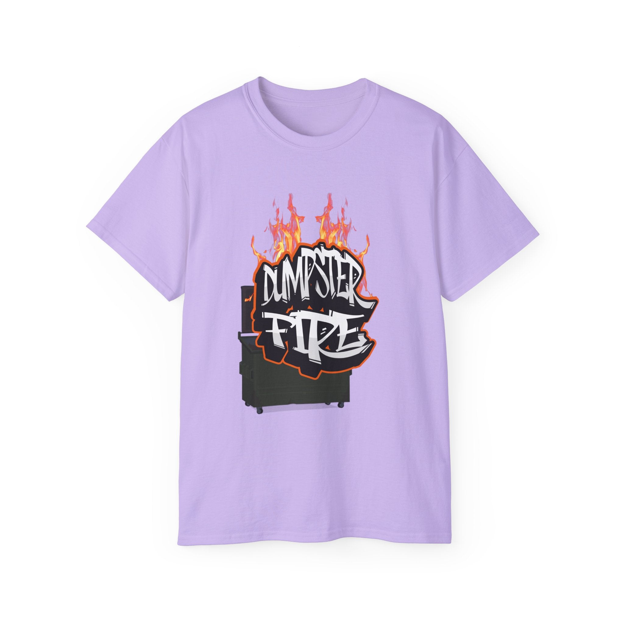 Dumpster Fire - Unisex T-Shirt (Front) - Damned Threads